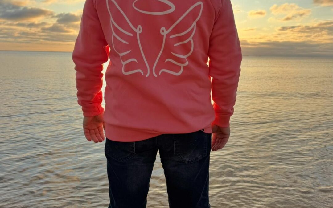 Męska koralowa bluza Morza Aniołów