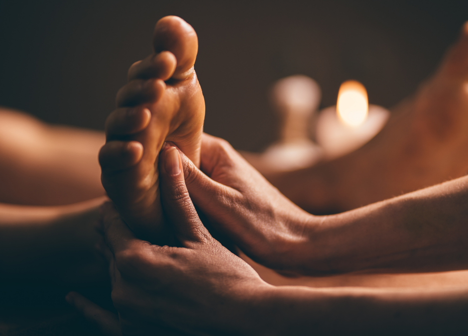 Therapeutic reflexotherapy session